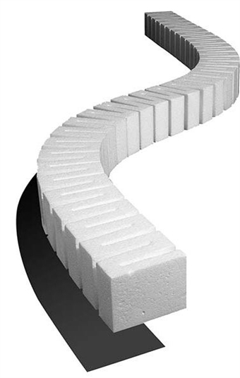 Foam Riser For Elevated Track - 2" High - 2.5" Wide - Pack Of 4