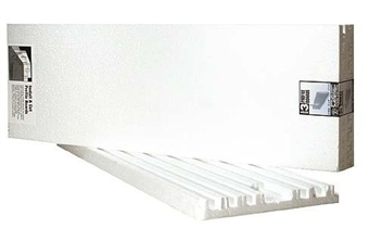 2 Polystryrene Profile Boards With 2 Connectors - 8 x 24"
