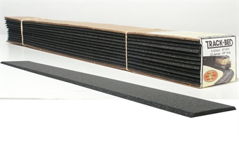 12 Single Track Strips of O Gauge Track Bed - 2.75" x 24".
