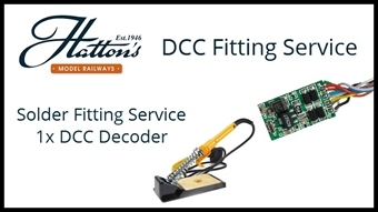 Solder 1 decoder into a single DCC compatible (not DCC Ready) item