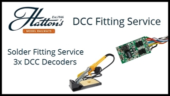 Solder 3 decoders into a single DCC compatible (not DCC Ready) item