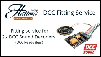 Fit two sound decoders to a single DCC ready OO gauge item