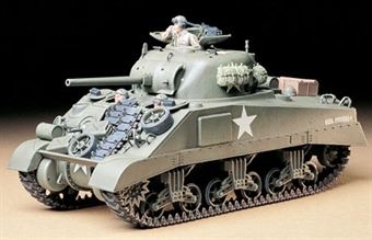 US M4 Sherman medium tank early production with figure & equipment