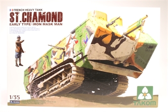 Heavy Tank St.Chamond Early Type w/Iron Mask Man
