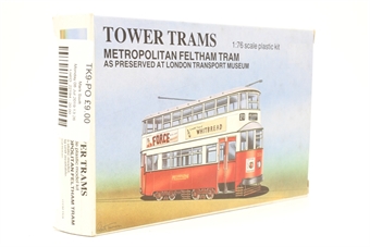 Metropolitan Feltham tram as preserved at London Transport Museum KIT