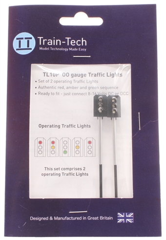 Traffic light with working lights - pack of two