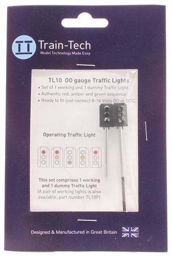 Traffic light with working lights