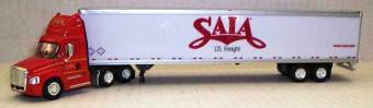 Freightliner Cascadia Tractor with 53' Dry Van Semi Trailer, Saia
