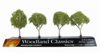 2 - 3" Waters Edge (Birch) Trees - Pack Of 4 