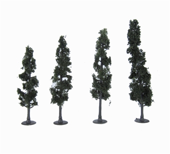 4 - 6" Standing Timber (Conifer) Trees - Pack Of 4