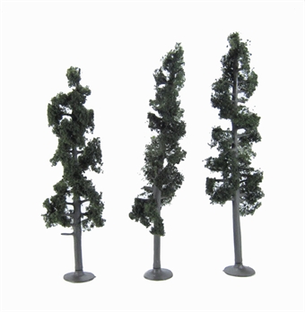 6 - 7" Standing Timber (Conifer) Trees - Pack Of 3