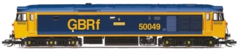 Class 50 50049 'Defiance' in GBRf blue & orange
