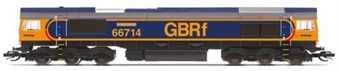 Class 66 66714 'Cromer Lifeboat' in GBRf blue & orange