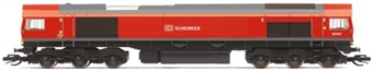 Class 66 66097 in DB Schenker red