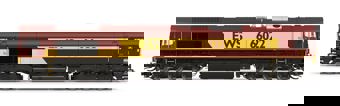 EWS Class 66 Lafarge Charnwood 66022 Diesel Locomotive