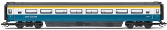 Mk3 TFO tourist first open in BR blue & grey with Intercity branding - E40172