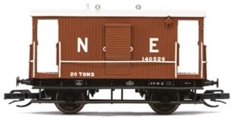 LNER Diag 034 'Toad B' brake van in LNER brown - 140526