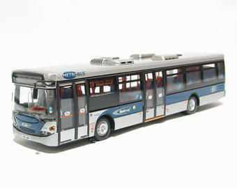 Scania Omnicity Gatwick Airport service s/deck bus in silver and blue "Metrobus Fastway"