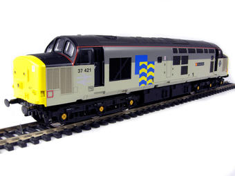 Class 37/4 37421 "Strombidae" in Railfreight Petroleum sub-sector livery