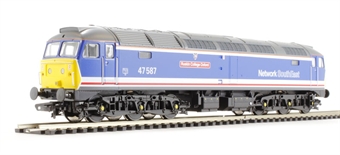 Class 47/4 47587 "Ruskin College Oxford" in Revised Network South East livery