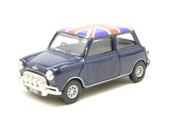 Mini Cooper S in Dark Blue with Union Flag roof