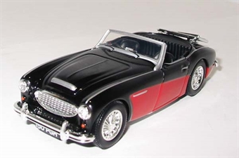 Austin Healey 3000 in black and red