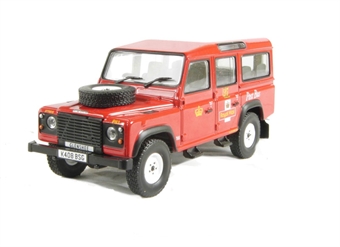 Land Rover Defender 110 station wagon in Royal Mail Glenshee livery. Production run of <1500
