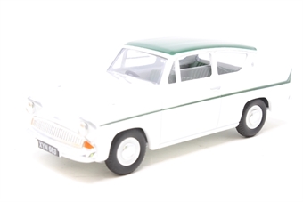 Ford Anglia in White/Green