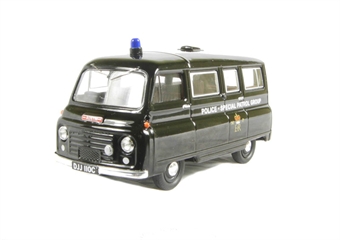 Morris J2 minibus in Metropolitan Police SPG livery. Production run of <1500