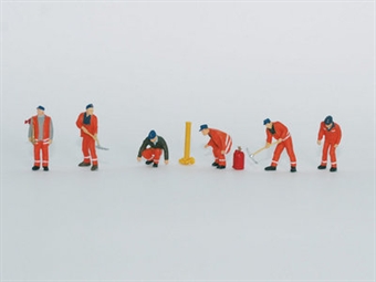 Track Maintenance Gang x 6 HO Scale