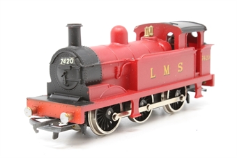 Class R1 0-6-0T 7420 in LMS Maroon