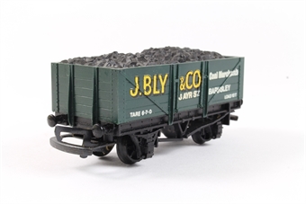 5 Plank Open Wagon -'J Bly' with Coal Load