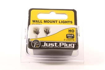 Entry wall mounted LED lights - Pack of 2 - Just Plug lighting system