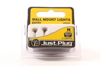 Entry wall mounted lights - Pack of 2 - Just Plug lighting system