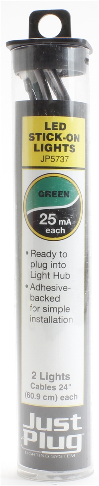 Green LED stick-on lights for Just Plug lighting system