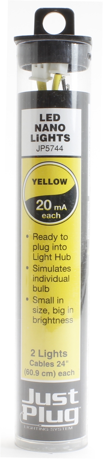 Yellow LED nano lights for Just Plug lighting system