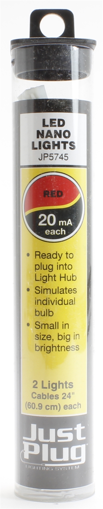 Red LED nano lights for Just Plug lighting system