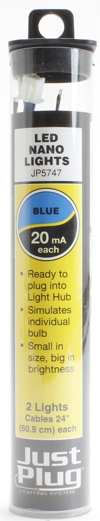 Blue LED nano lights for Just Plug lighting system