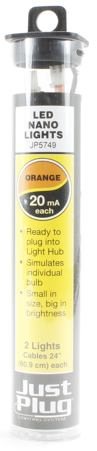 Orange LED nano lights for Just Plug lighting system