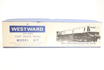 GWR Diesel Railcar No. 35 & 36 Kit