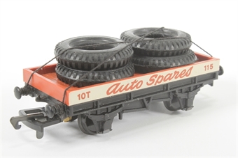 10T Flat wagon "Auto spares" with tyre load