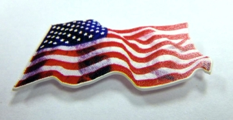 American Flag Plate from UP Water Tender (Right)