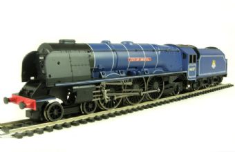 Class 8P 'Princess Coronation' 4-6-2 46237 'City Of Bristol' in BR express passenger blue - Split from 'Royal Scot' train set