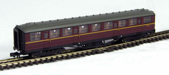 Gresley all second class coach in BR maroon livery