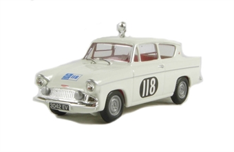 Ford Anglia 105E in 1959 RAC rally livery. Production run of <1500