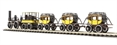 The De Witt Clinton Train set with 0-4-0 steam loco & tender & 3 passenger coaches