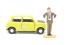 Mr Bean's Mini with Figure