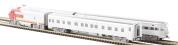 Santa Fe Super Chief Starter Set, with Santa Fe F7A locomotive and three passenger cars (US plug)