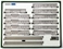 Corrugated California Zephyr of the Burlington Route - silver multi