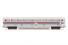 Corrugated passenger cars of Amtrak - red, white, blue and aluminum 10-Car Set
